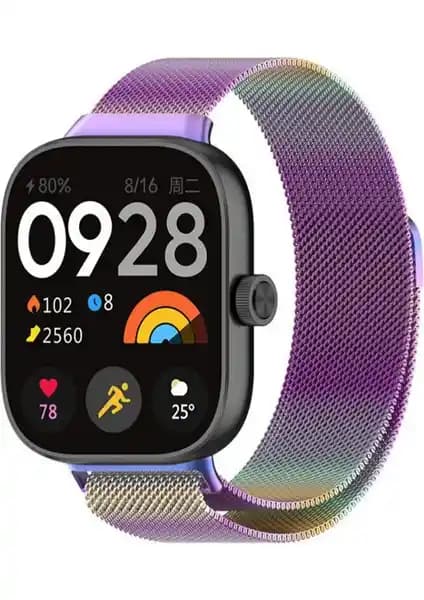 Xiaomi Redmi Watch 4/5/6 için Şık ve Dayanıklı Milano Loop Metal Kordon
