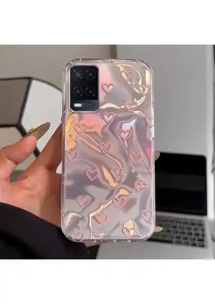 Zebana Oppo A54 Pembe Heart Silikon Kılıfı Estetik ve Koruma Özellikleri
