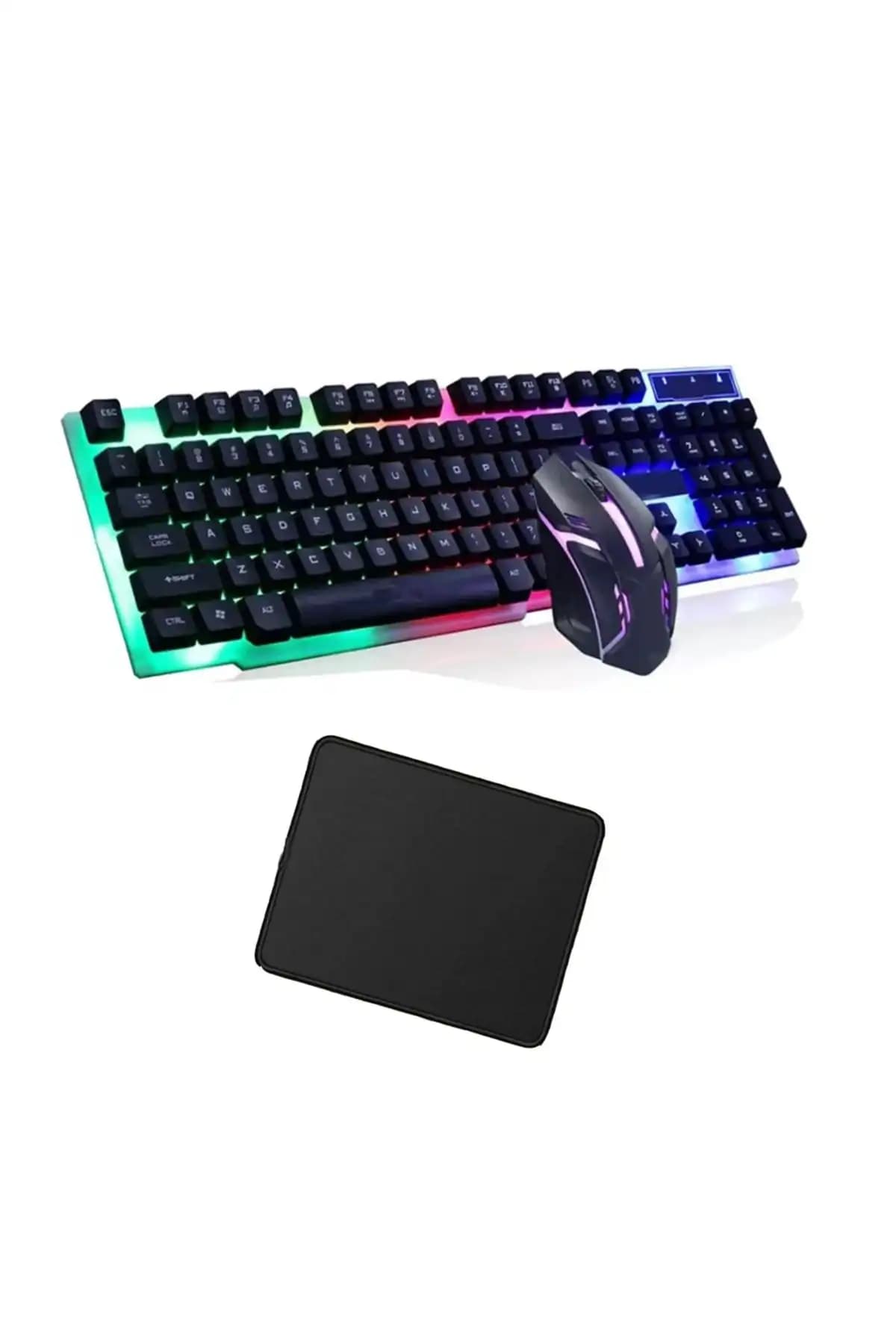 Batcell Kablolu Gaming Seti Siyah Renkli Oyuncu Klavye ve Mouse ile Üst Seviye Deneyim
