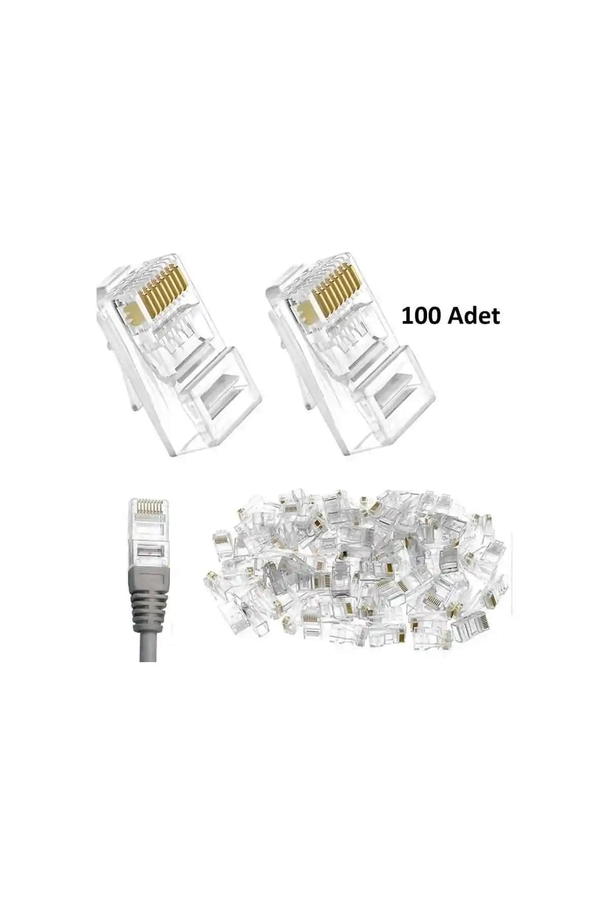 Derwell RJ45 Ethernet Konektörü Cat5e ve Cat6 Uyumlu Güvenilir Bağlantı Çözümü