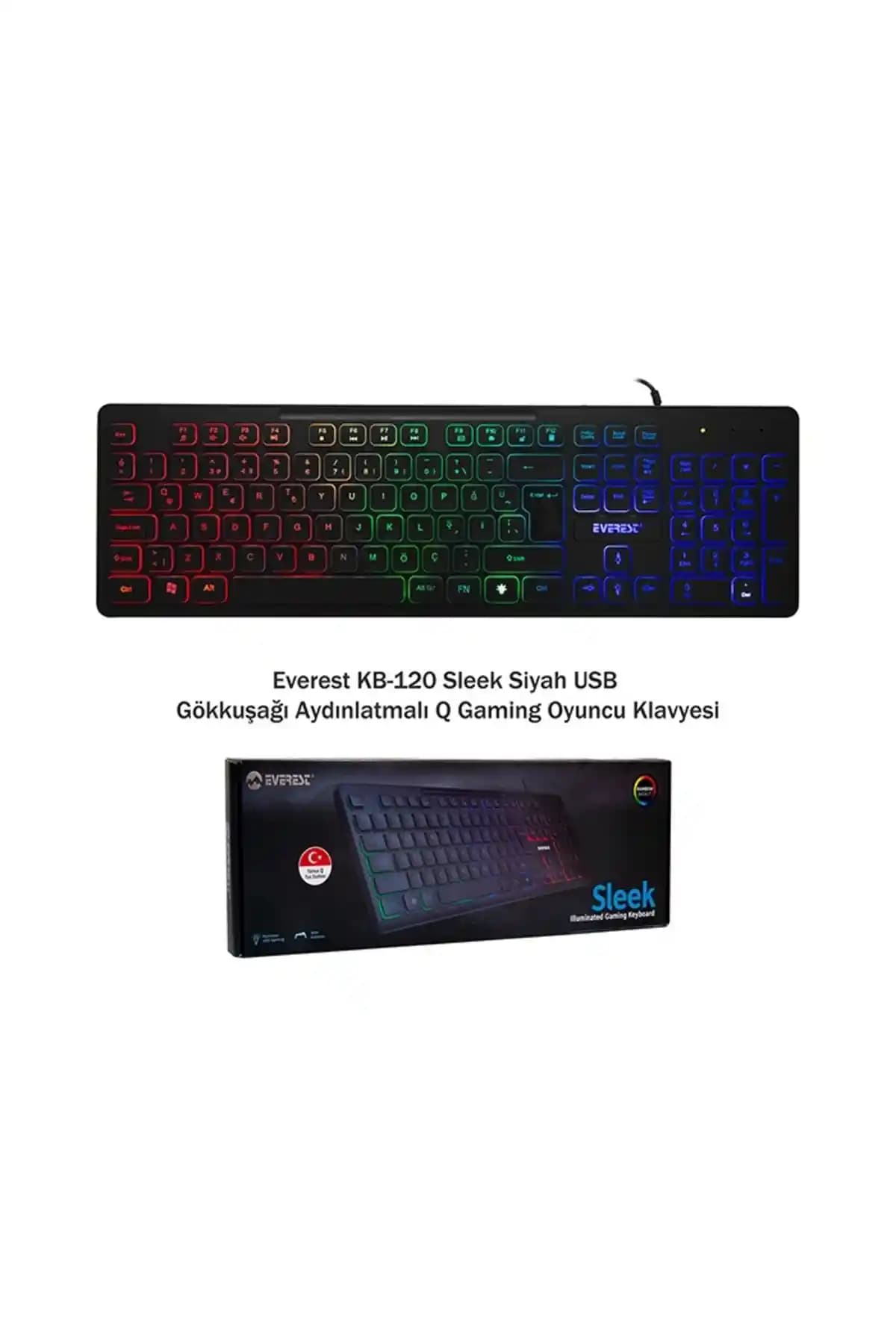 Everest KB-120 Siyah USB Gökkuşağı Aydınlatmalı Gaming Klavye İnceleme ve Kullanıcı Yorumları