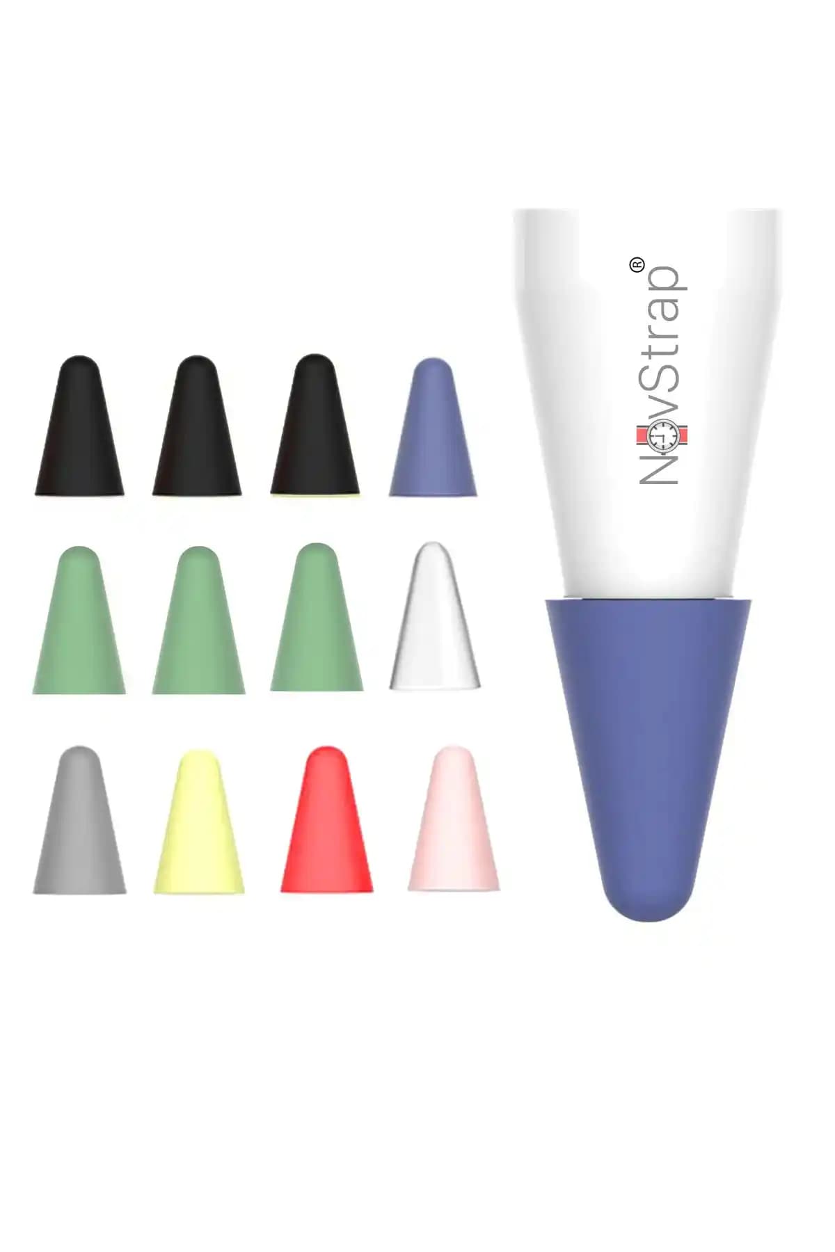 NovStrap Çok Renkli Silikon Kılıf ile Apple Pencil Koruma ve Şıklık Sağlama