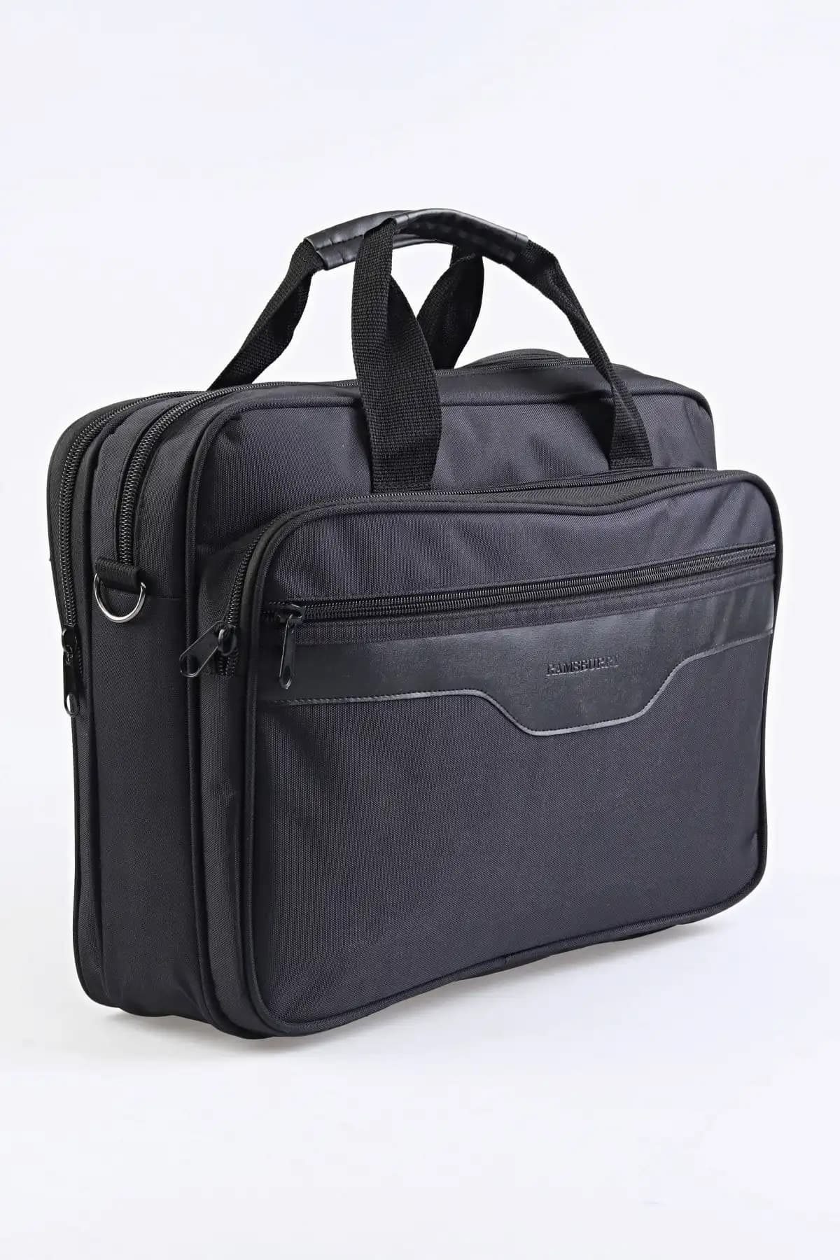 Ramsburry Siyah Su Geçirmez 15.6 İnç Laptop Çantası Günlük ve İş Kullanımı İçin