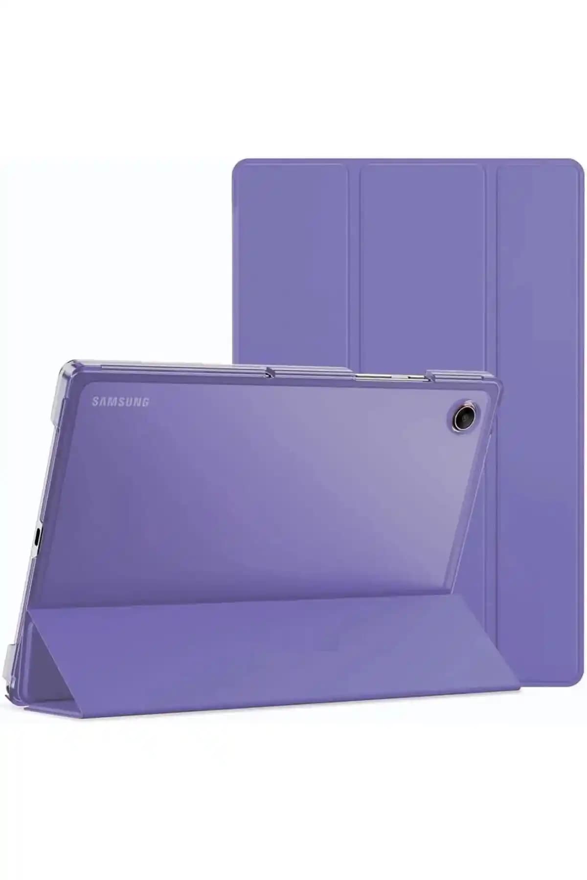Samsung Galaxy Tab A8 Sm-X200 için Şık ve Fonksiyonel Lila Akıllı Kılıf Ürün İncelemesi