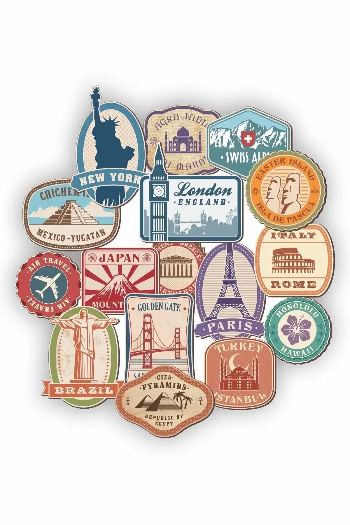 TUGİBU Dünya Şehirleri Temalı Laptop ve Cihaz Sticker Seti Detaylı İnceleme