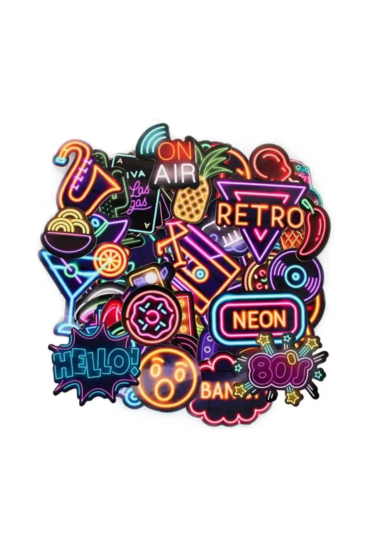 TUGİBU Neon MacBook Sticker Seti: Canlı ve Dayanıklı Tasarımlarla Özelleştirme Fırsatı