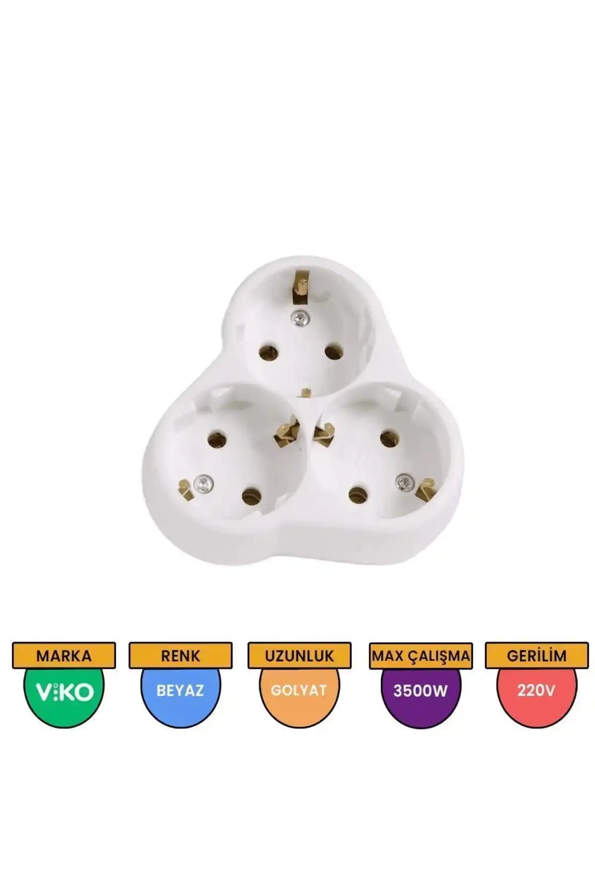 Viko 3'lü Yonca Golyat Priz Modern Tasarımı ve Güvenilirliği ile Öne Çıkıyor