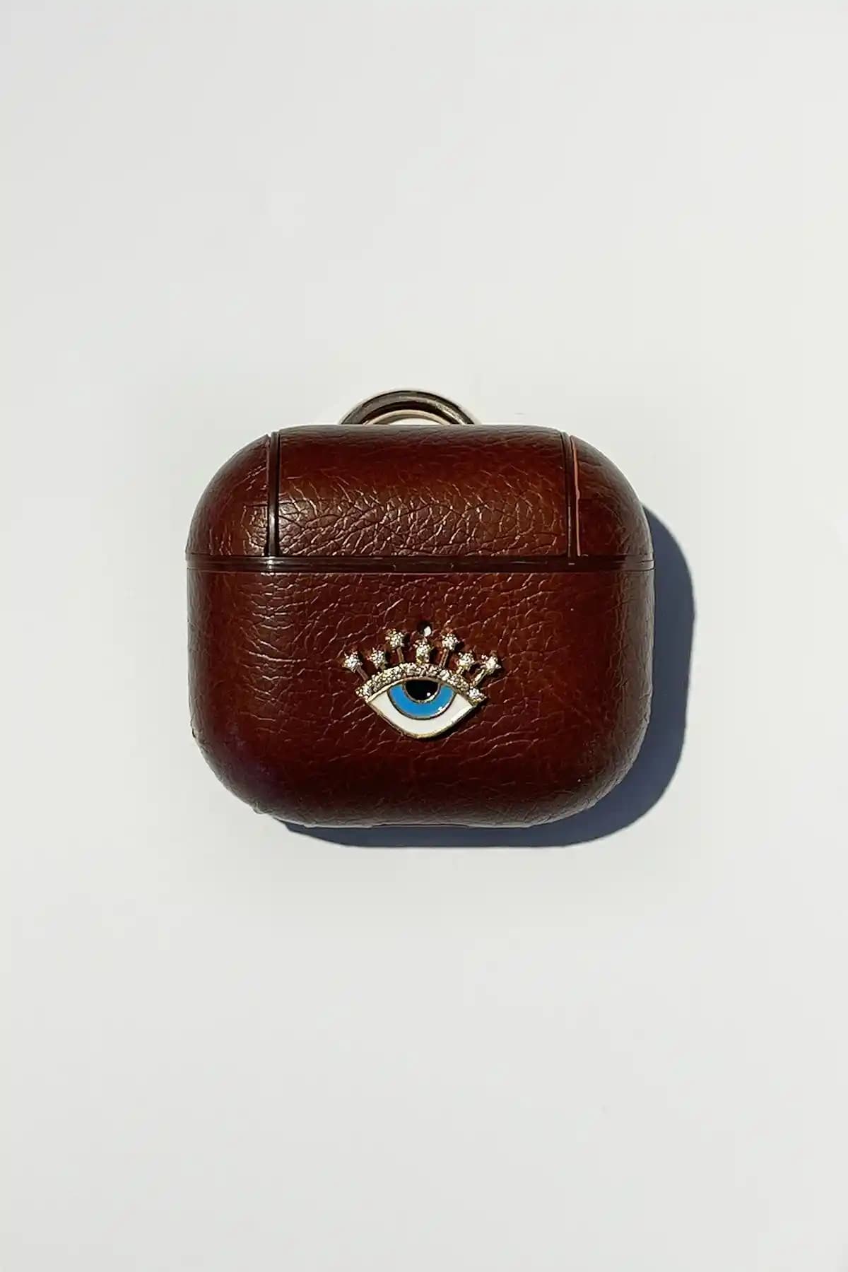 Apple AirPods 3. Nesil için şık ve dayanıklı mocha kulaklık kılıfı koruyucu aksesuar