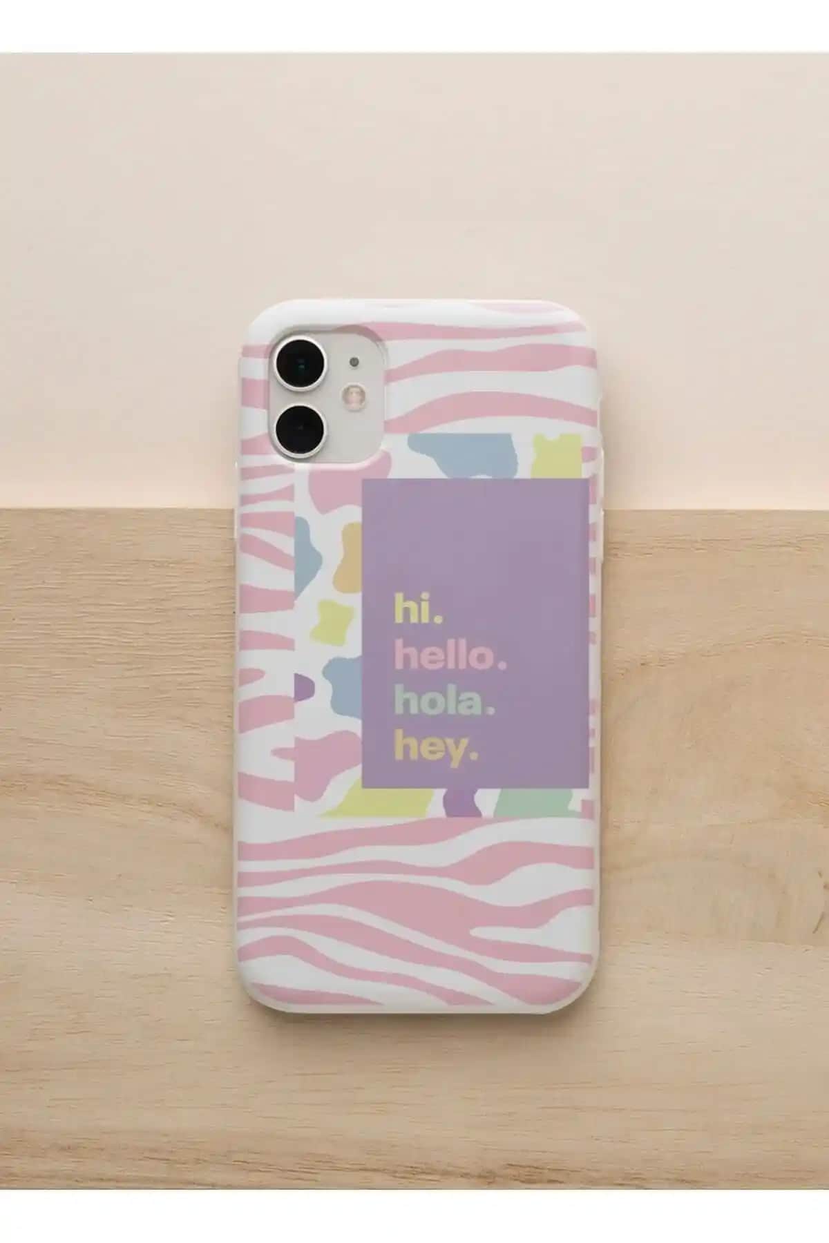 Apple iPhone 11 için dayanıklı ve şık kadife baskılı silikon telefon kılıfı
