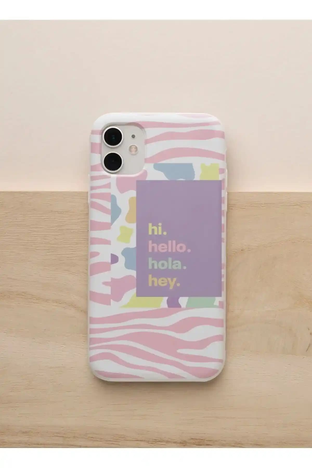Apple iPhone 11 için dayanıklı ve şık kadife baskılı silikon telefon kılıfı