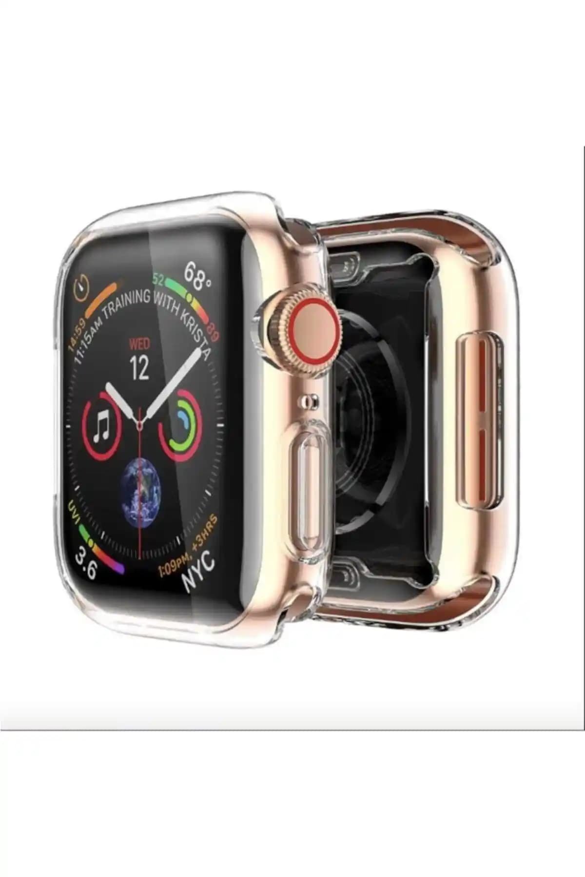 Apple Watch 42 mm Uyumlu Şeffaf Silikon Kılıfıyla Tam Koruma ve Estetik Sağlama