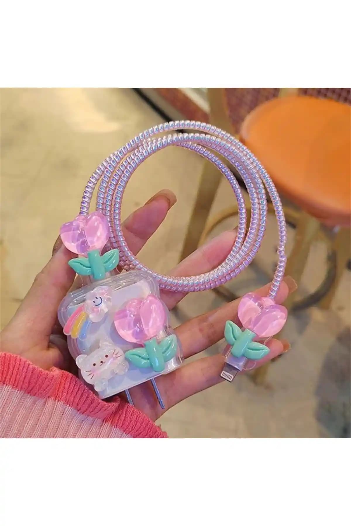 Daystar iPhone Uyumlu Gül ve Kedi Kabartmalı Şarj Başlığı ve Kablo Koruyucu Ürün İncelemesi