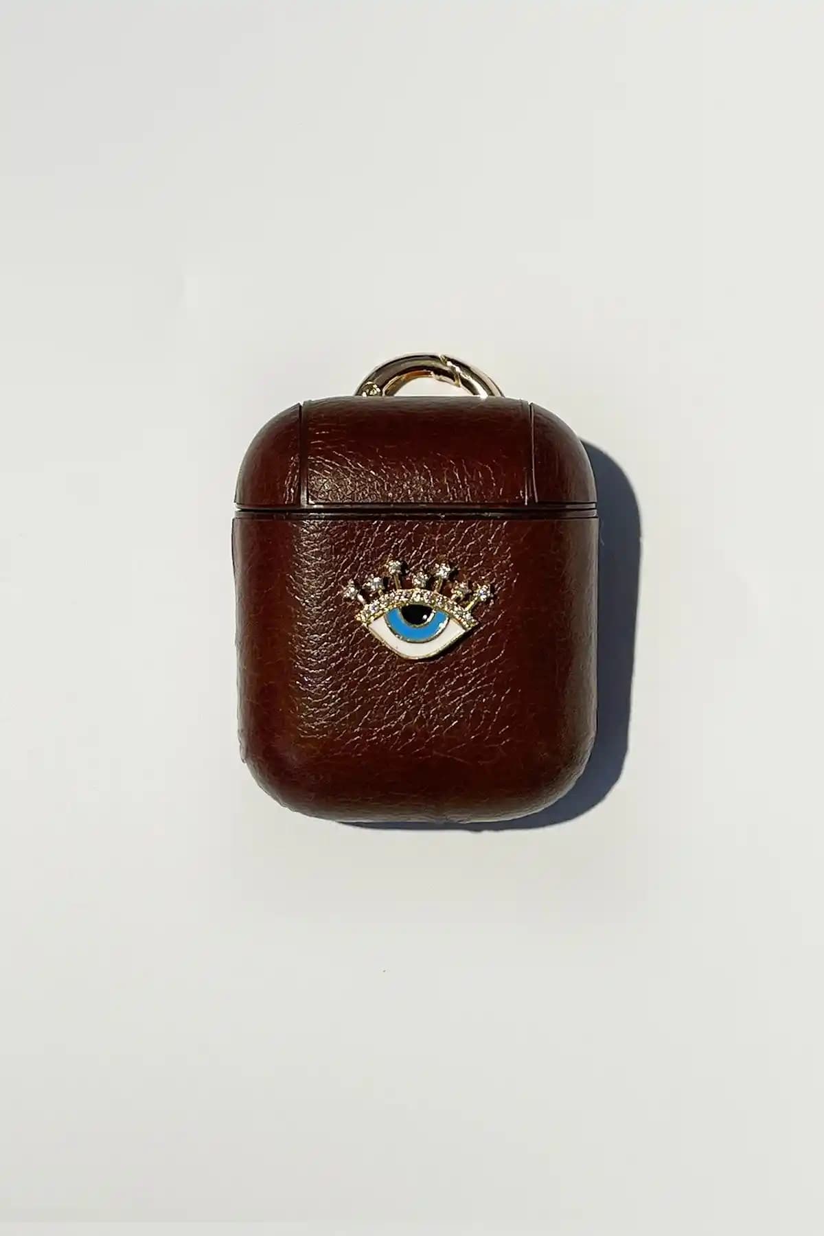 Hey Lori Mocha Göz Detaylı Apple Kılıfı Şıklık ve Koruma Bir Arada