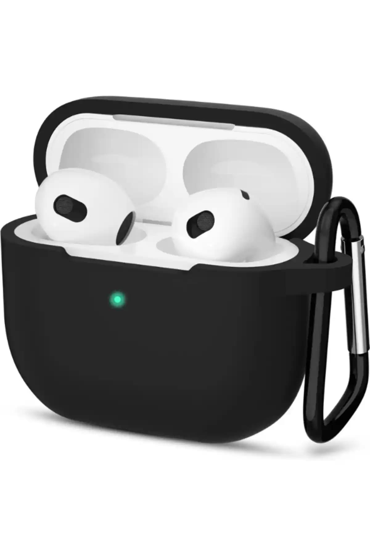 KVK PRİVACY 3. Nesil Siyah AirPods Kılıfı: Şık ve Dayanıklı Koruma Aksesuarı