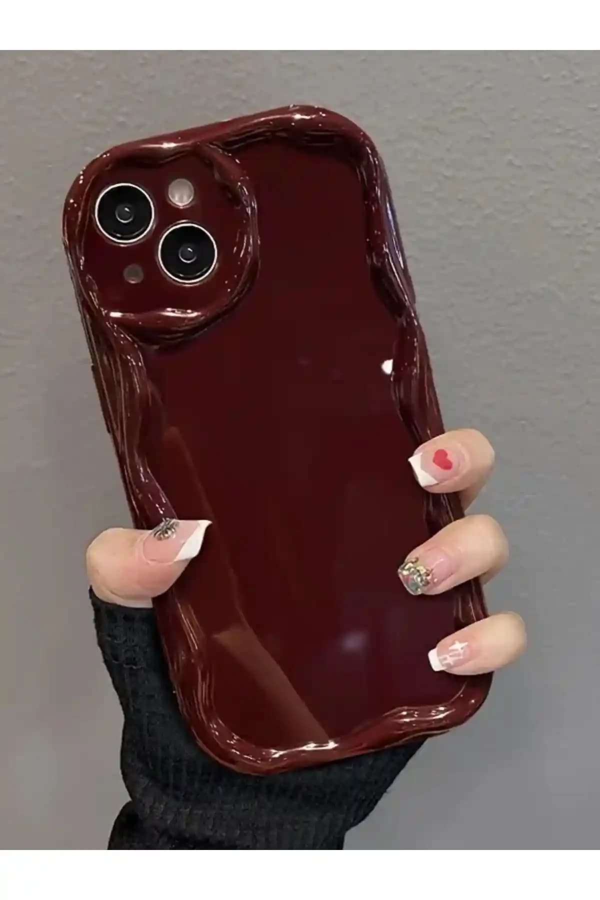 KVK PRİVACY Bordo Renkli, Dalgalı Kenarlı ve Dayanıklı iPhone Kılıfı Ürün Özellikleri ve Kullanıcı Yorumları