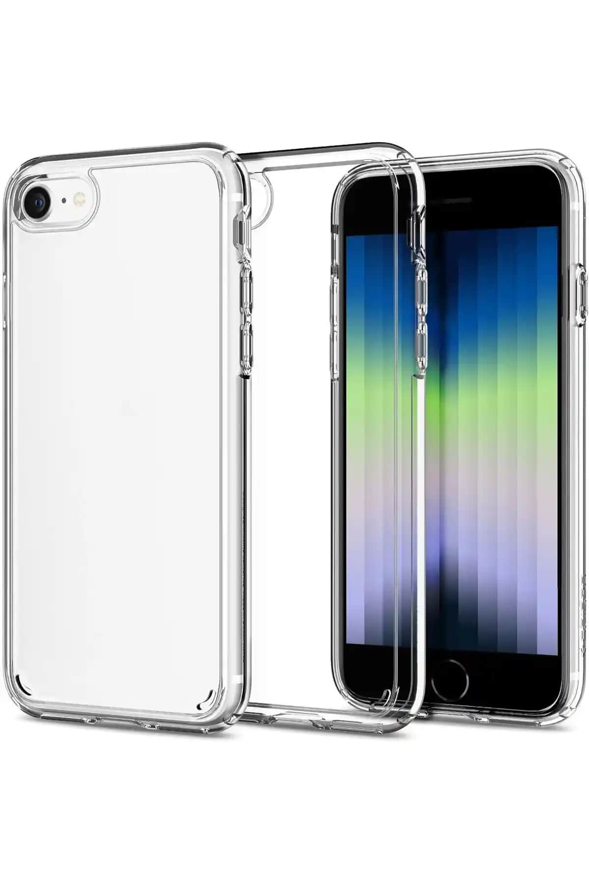 KVK PRİVACY Şeffaf Silikon Kılıf iPhone 7, 8 ve SE 2020 Modelleri İçin Güçlü Koruma