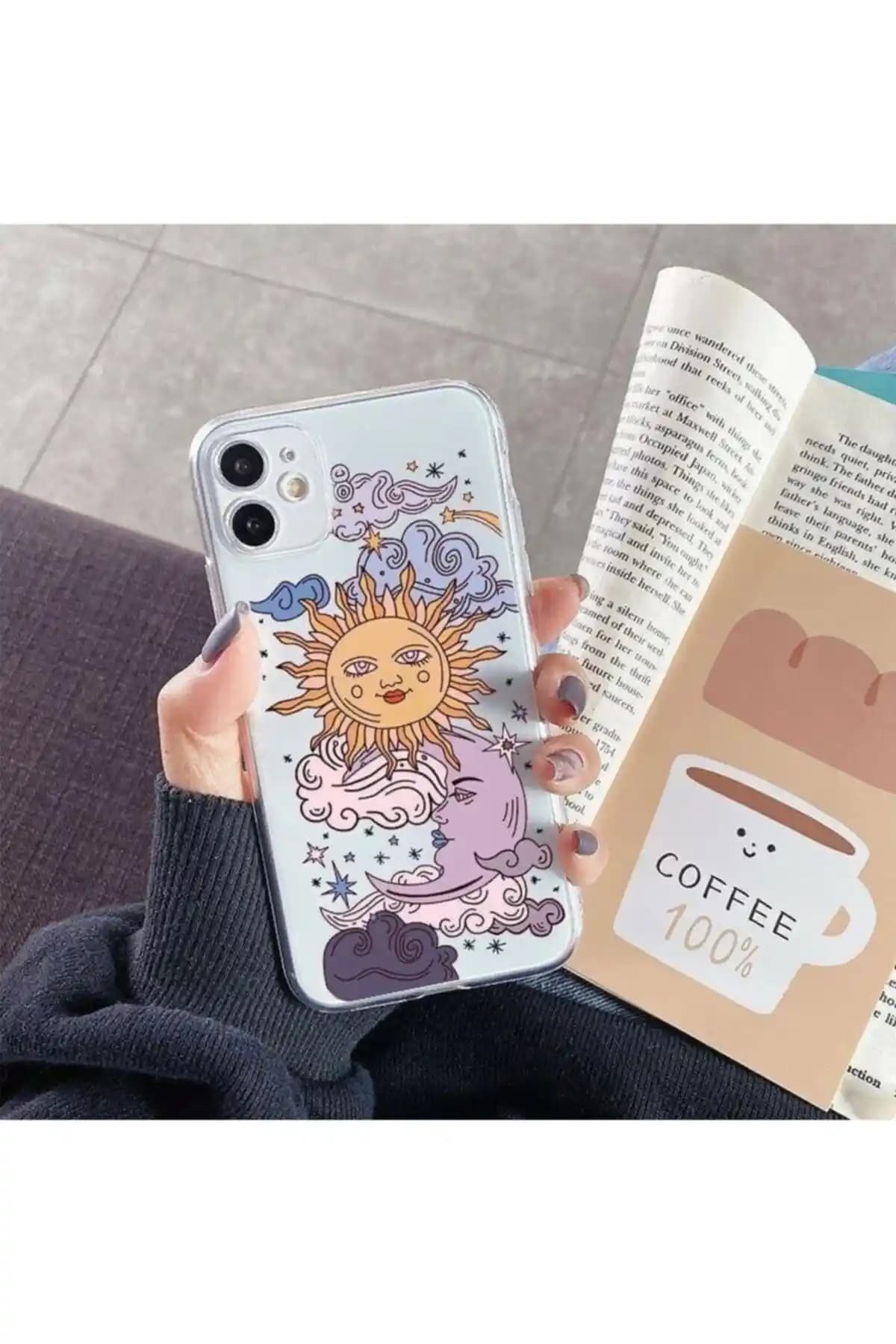 Mooodcase iPhone 11 Güneş ve Ay Tasarımlı Silikon Kılıfı Şıklık ve Koruma Sunar