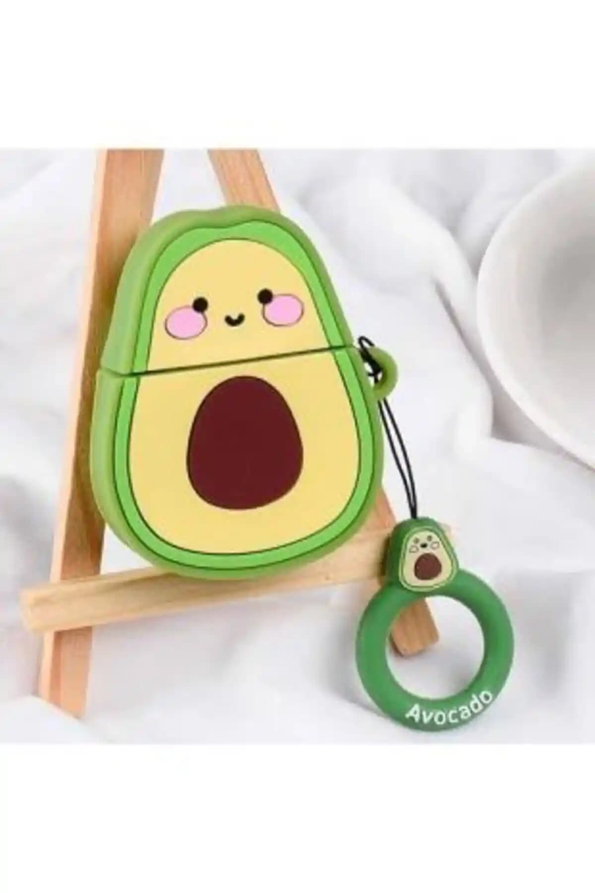 MY MÜRDÜM Avokado Desen Silikon Airpods Kılıfı Şık ve Dayanıklı Koruma Sağlar