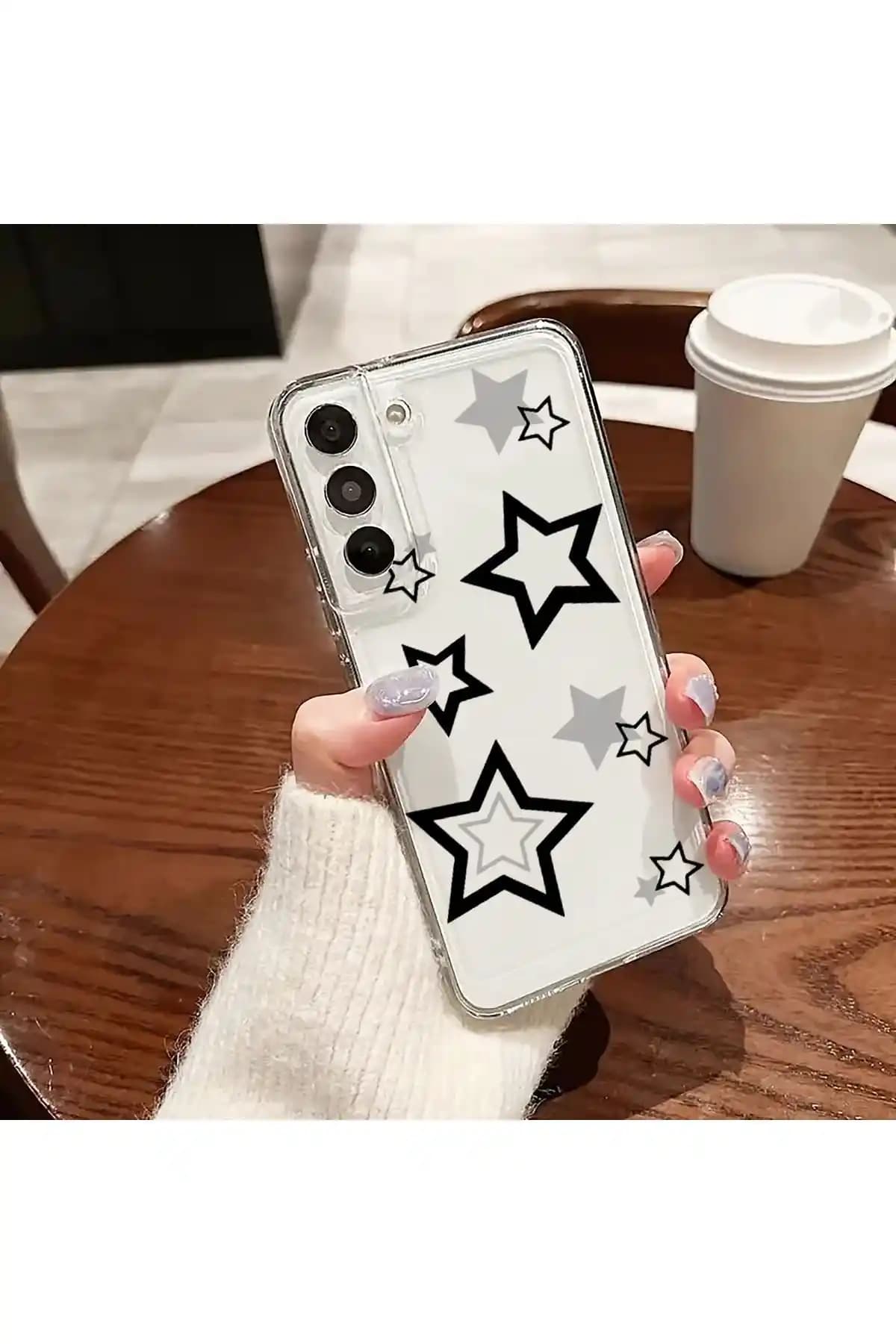 Samsung Galaxy A35 Uyumlu Şeffaf Silikon Kılıf Haki Renkli Koruma ve Şıklık Sağlar