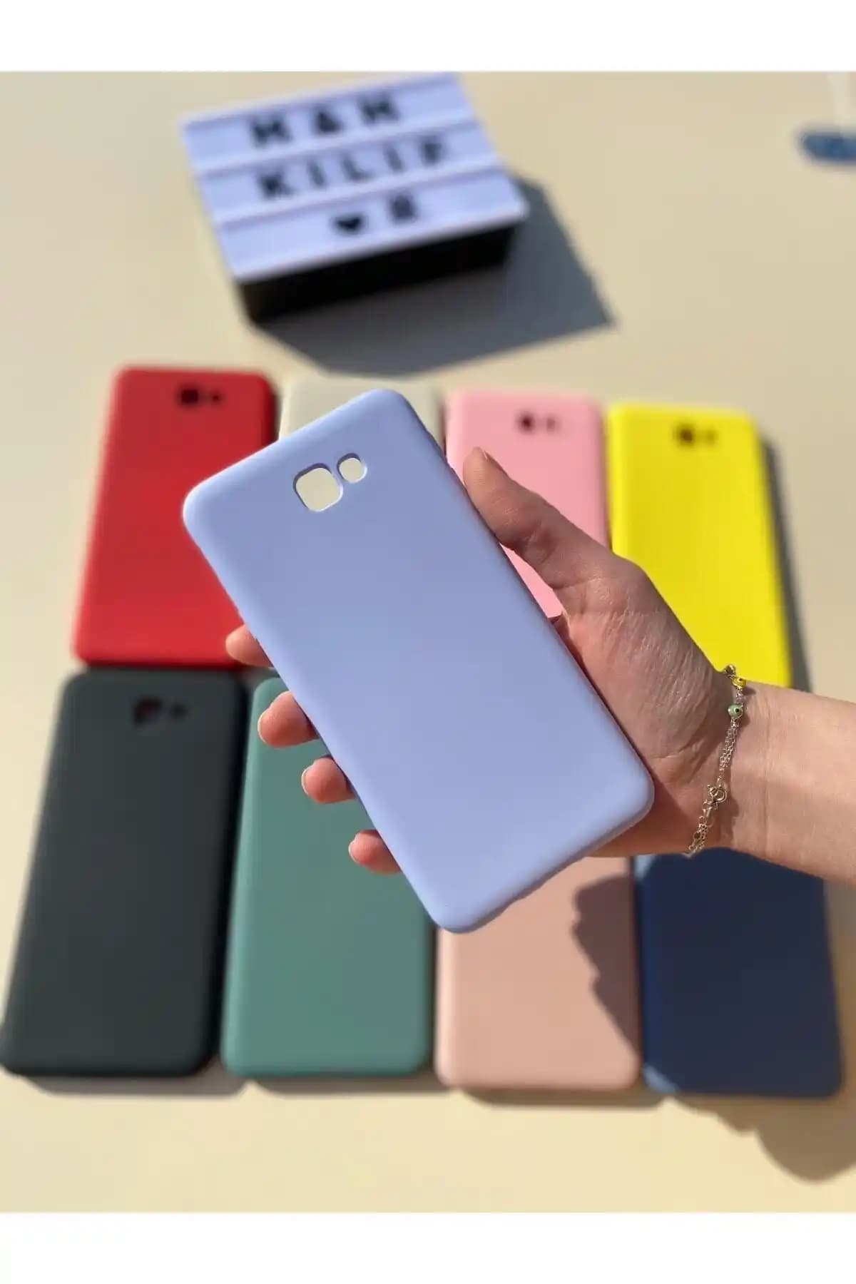 Samsung Galaxy J7 Prime için Mor Silikon Arka Kapak Kılıfı Tasarımı ve Özellikleri