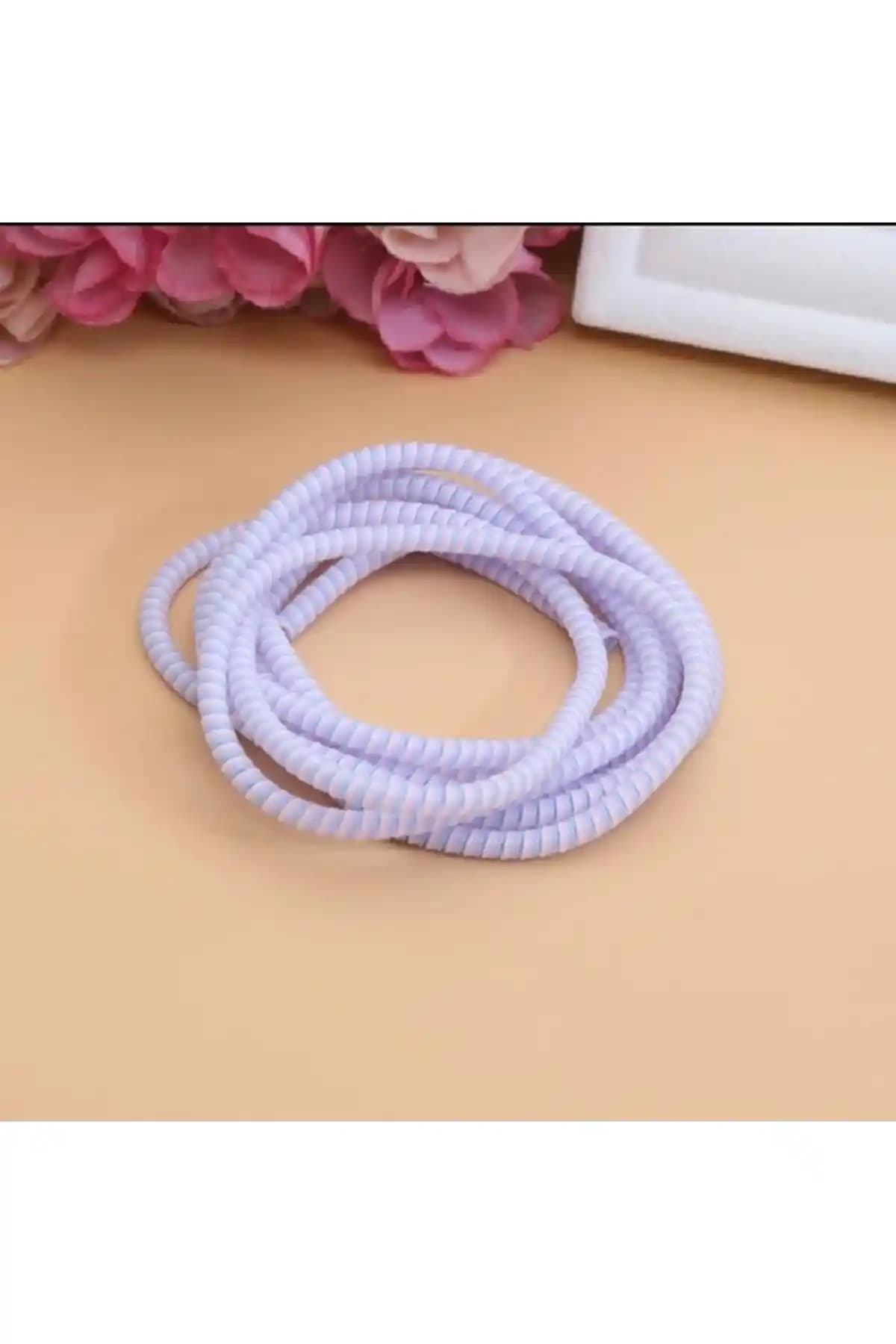 Twinix Pembe Spiral Kablo Koruyucu Kılıf Şık ve Dayanıklı Kablo Düzenleme Çözümü