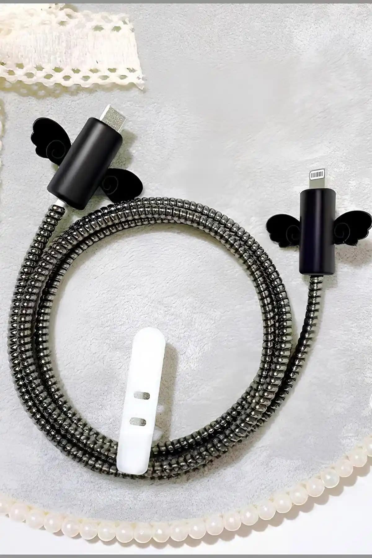 WANNA PROTECT Şarj Kablosu Koruma Seti: Estetik ve Pratik Çözüm