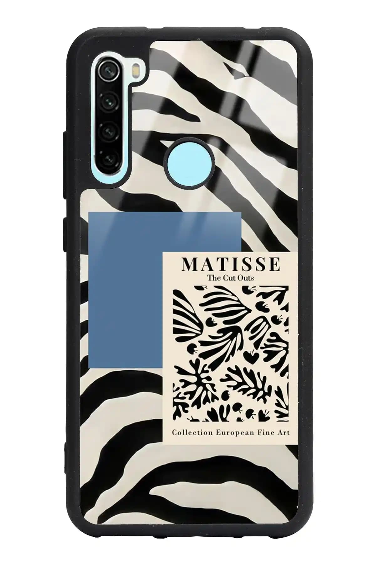 Xiaomi Redmi Note 8 için Zebra Desenli Glossy Silikon Kılıf Şıklık ve Koruma Sunar