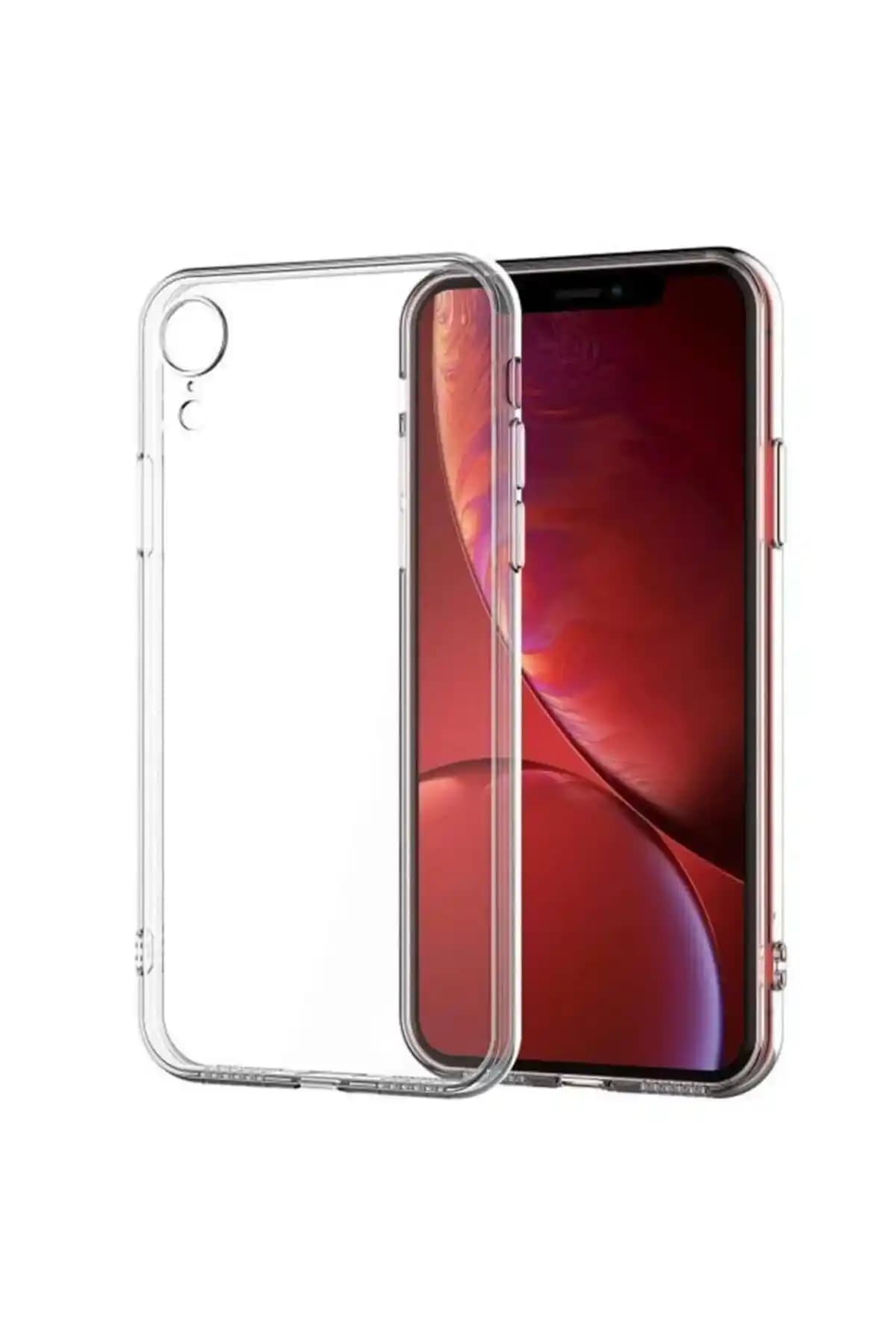 Fibaks Apple iPhone XR Uyumlu Şeffaf Silikon Kılıf Yüksek Kalite ve Dayanıklılık